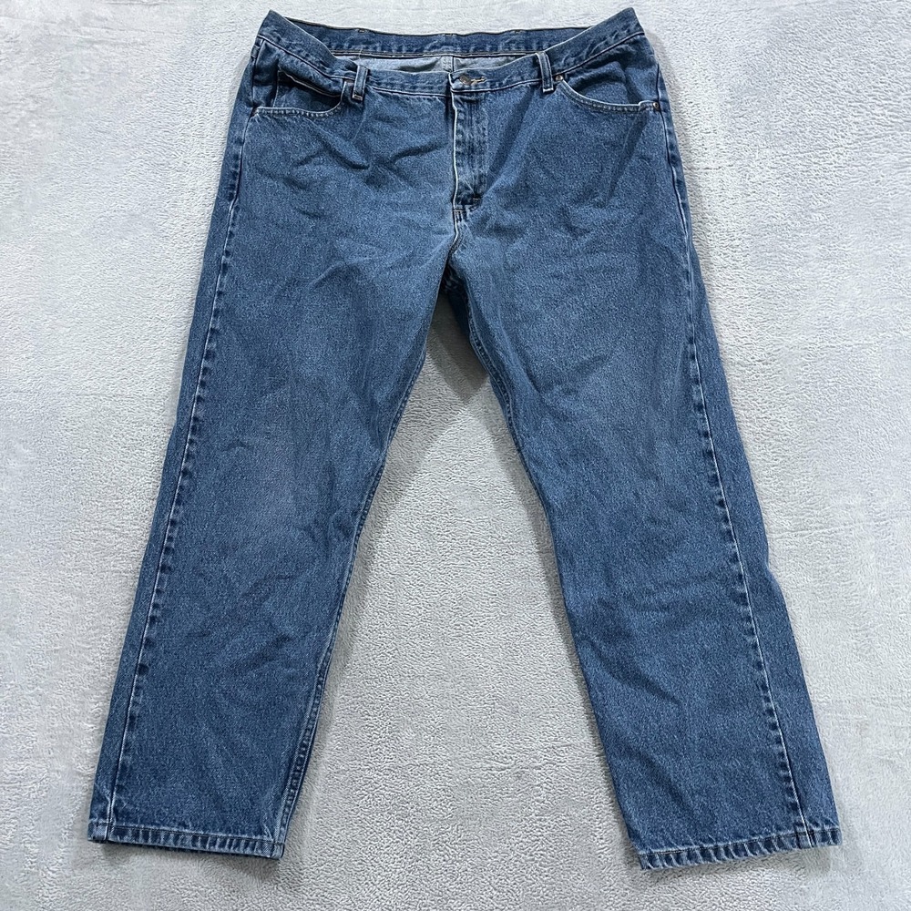 Wrangler Five Star Premium Straight Leg Jeans Men 40x30 (Fit 39x28.5) Blue Denim